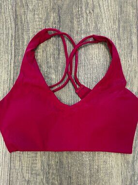 Hearts of love sports bra- Deep red